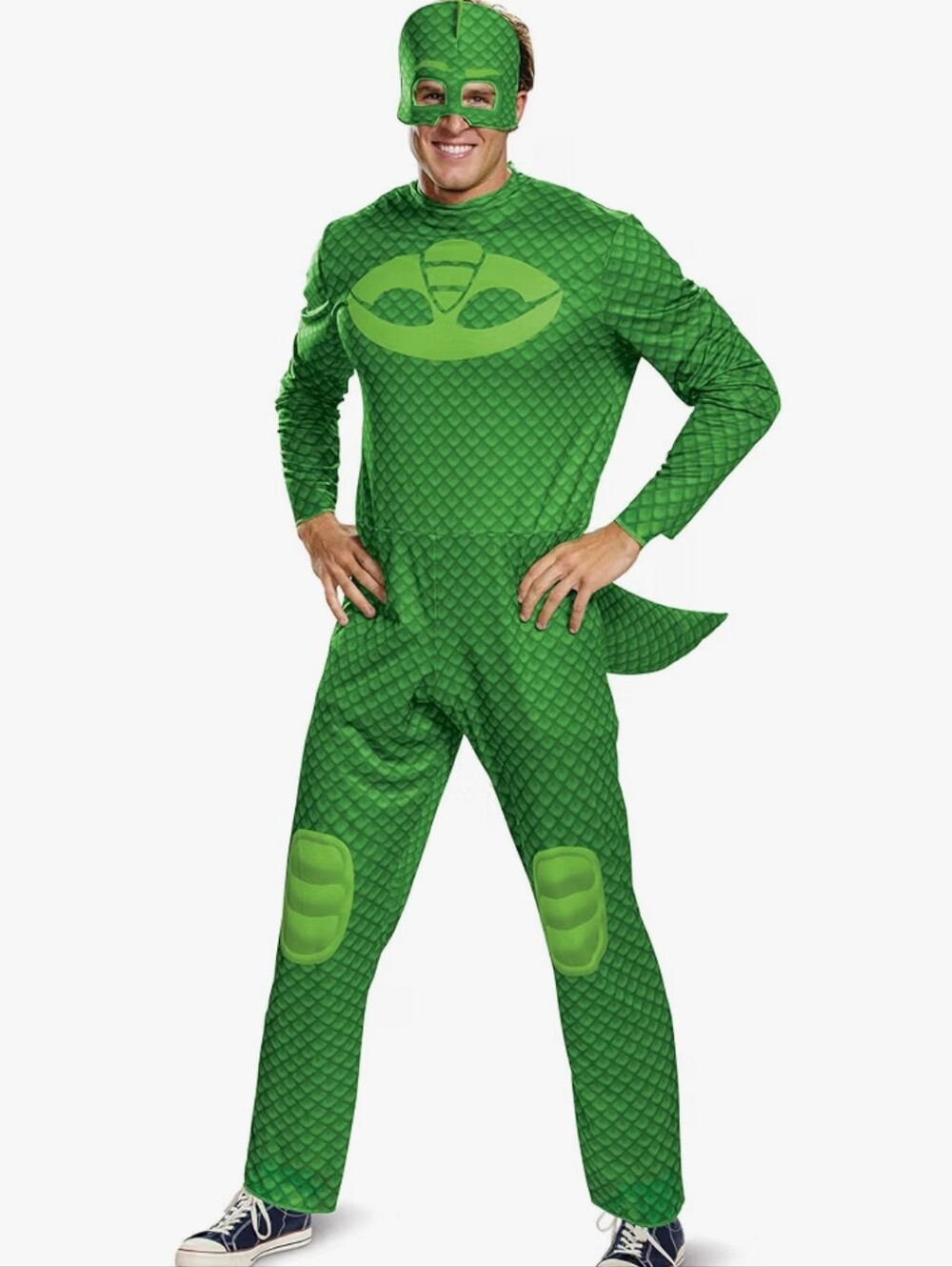 PJ Masks Gekko Adult Halloween Costume – XL 42–46 – New